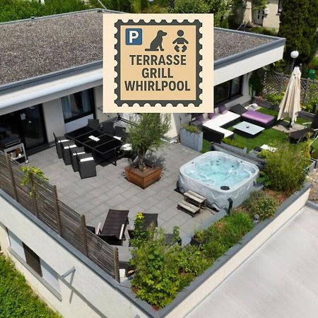 Penthouse - 3 Schlafzimmer- Sonnige Dachterrasse -Whirlpool & Alpenblick - Perfekt Fuer Romantik Oder Familienurlaub Mit Kind, Hund Willkommen - By Ferienwohnenamsee - Uberlingen Exterior photo