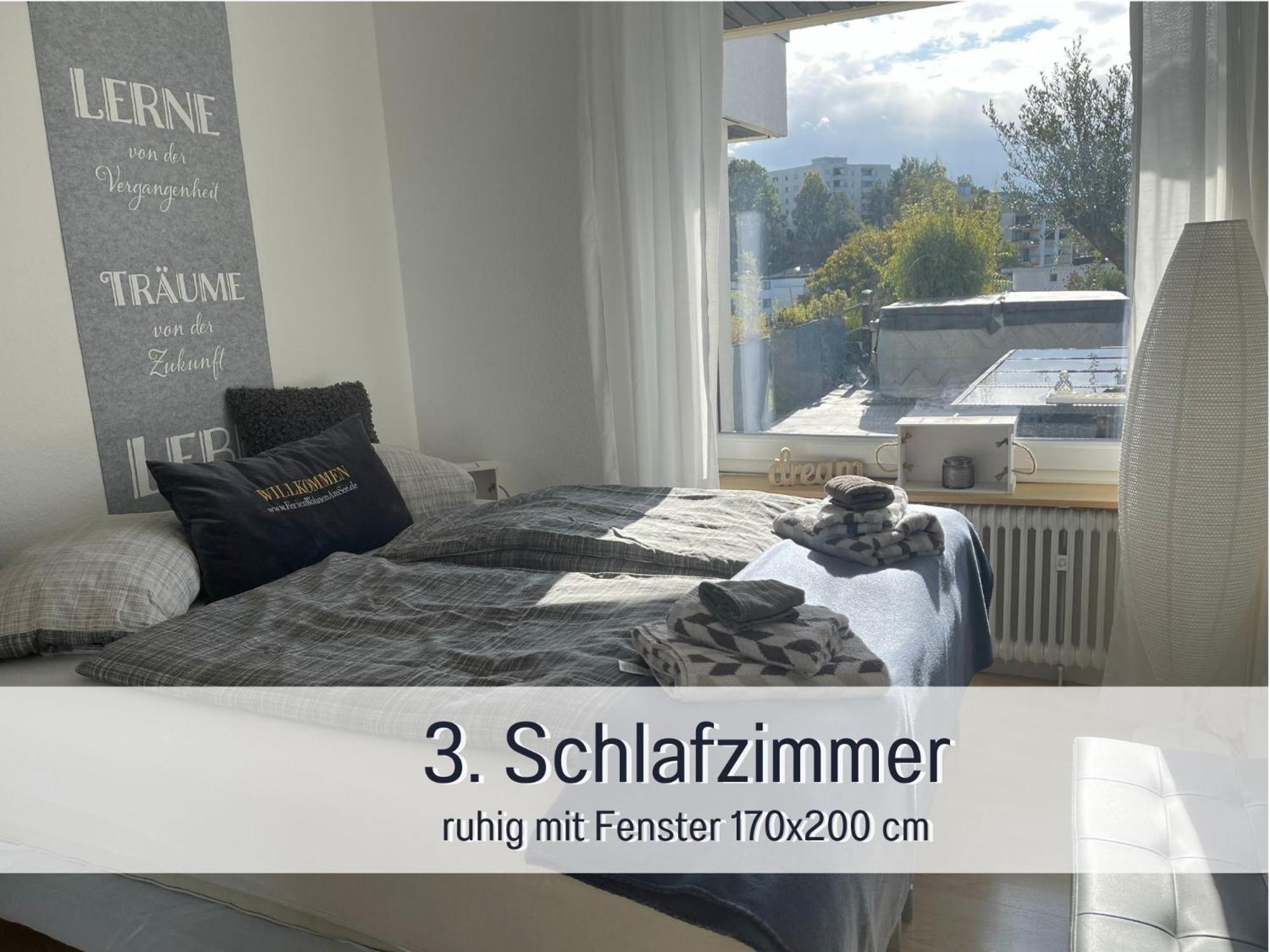 Penthouse - 3 Schlafzimmer- Sonnige Dachterrasse -Whirlpool & Alpenblick - Perfekt Fuer Romantik Oder Familienurlaub Mit Kind, Hund Willkommen - By Ferienwohnenamsee - Uberlingen Exterior photo